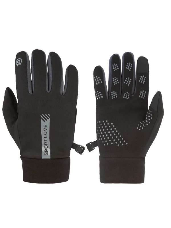 Aln Accessories Winter Skiing Gloves Black