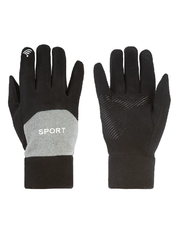 Aln Accessories Winter Skiing Gloves Black