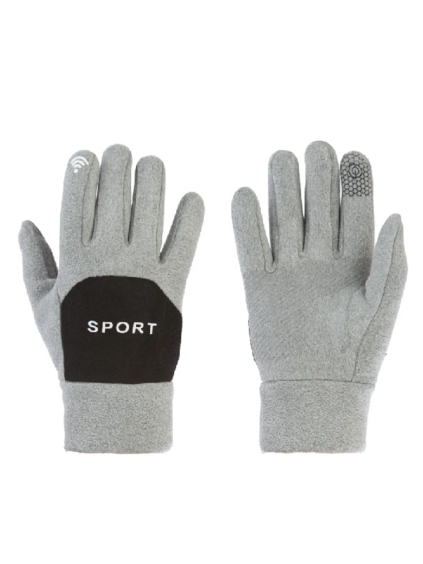 Aln Accessories Winter Skiing Gloves Grey