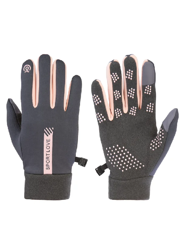 Aln Accessories Winter Skiing Gloves Grey