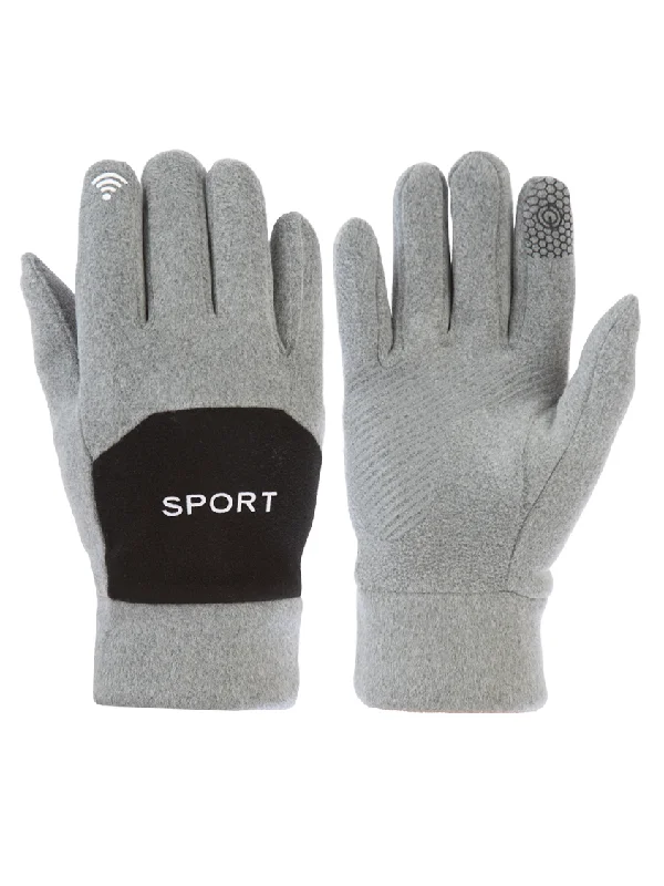 Aln Accessories Winter Skiing Gloves Grey