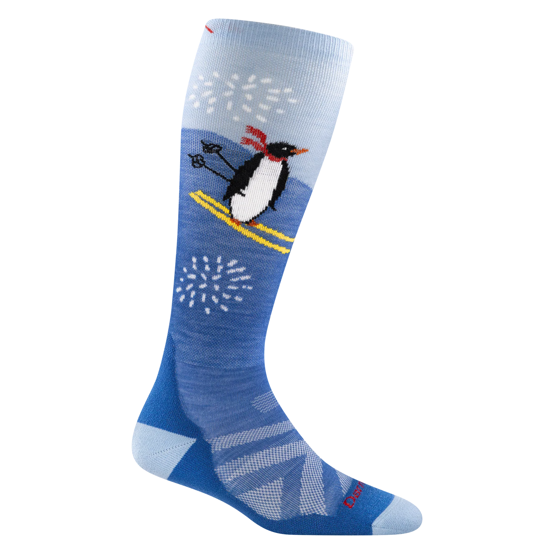 Darn Tough 3808 Kids Penguin Peak Over-the-Calf Midweight Ski & Snowboard Sock