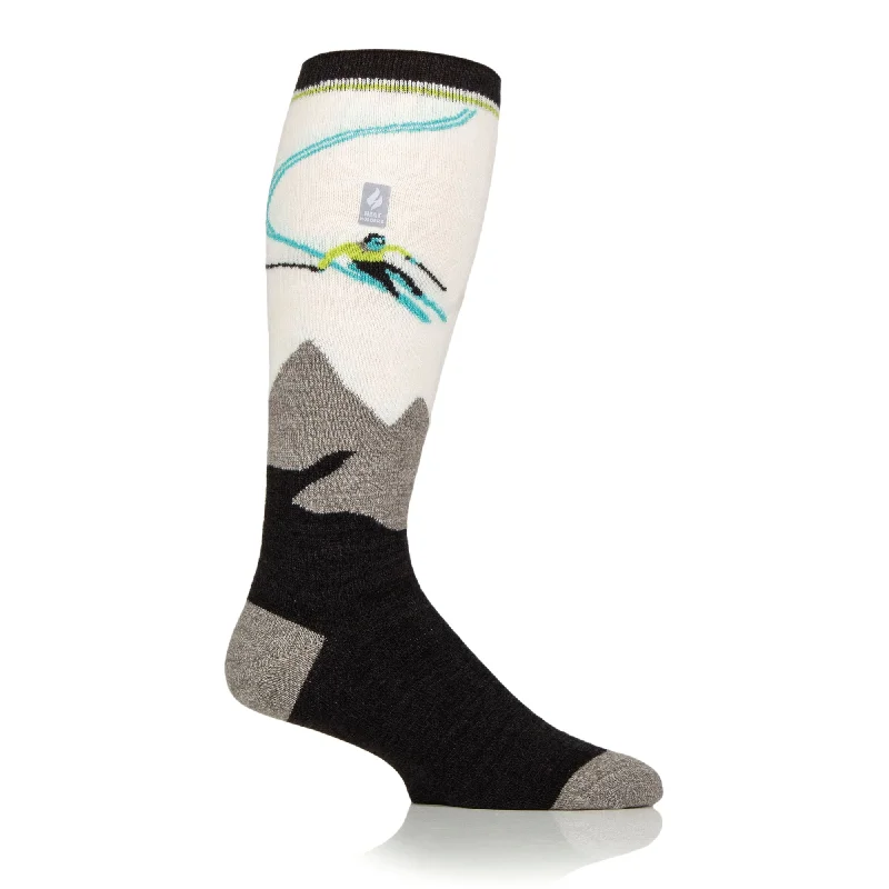 Mens Ultra Lite Long Ski & Snow Sports Socks - Slopes