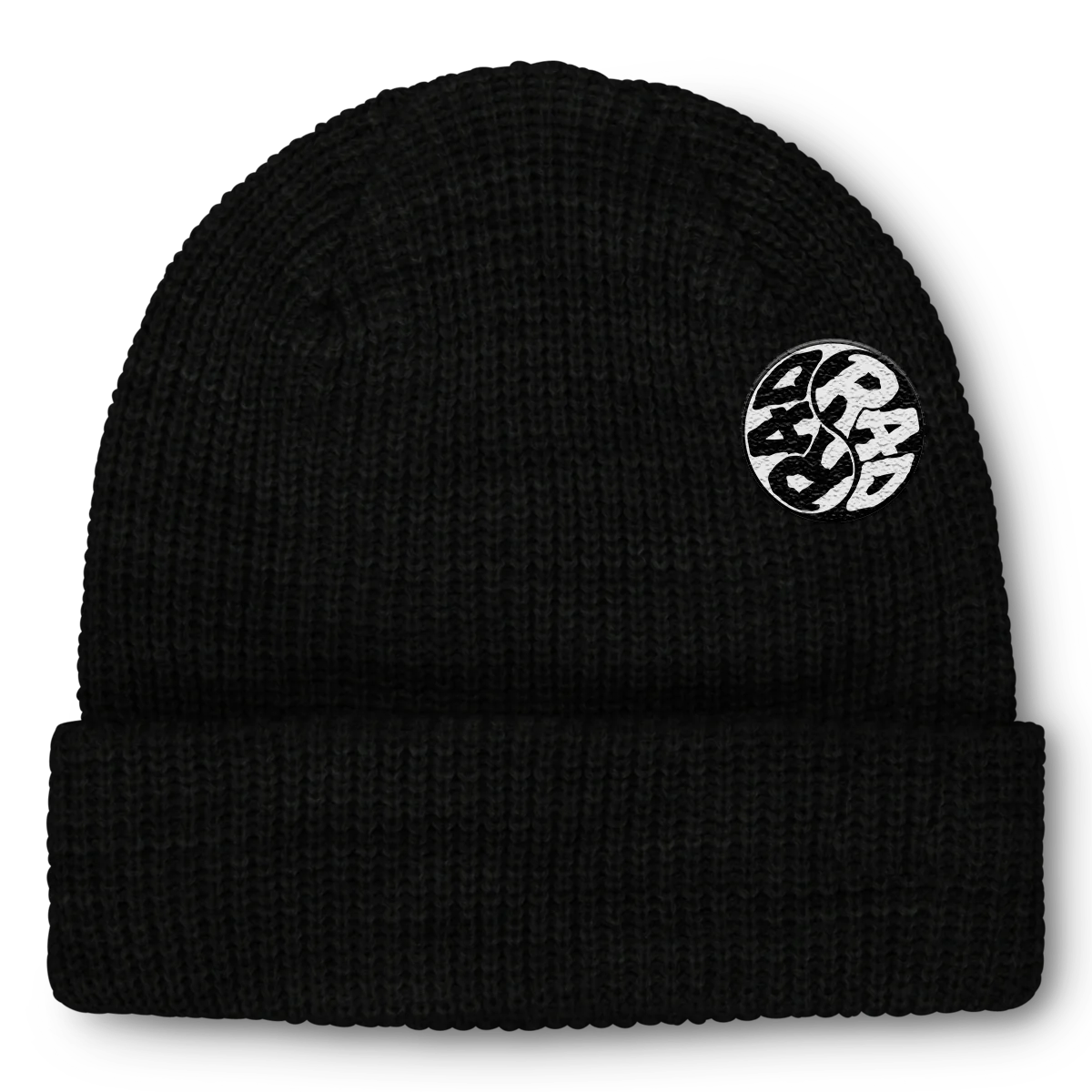 Rad Gloves Swirl Beanie Black