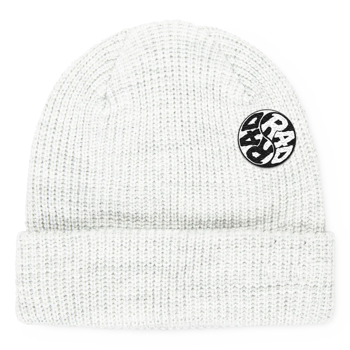 Rad Gloves Swirl Beanie White