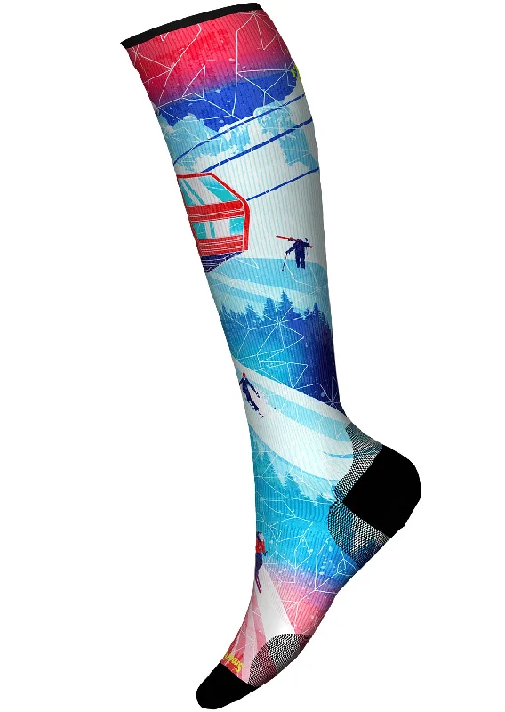 Smartwool Men's Ski Zero Cushion Ski Day Print OTC Socks