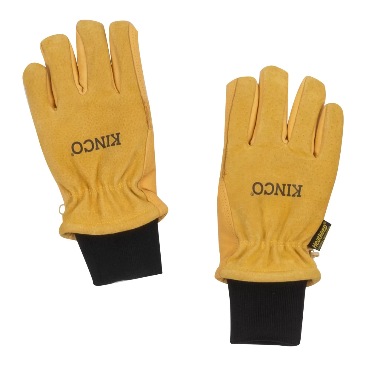 Kinco Lined Heavy-Duty Premium Grain & Suede Pigskin Ski Glove with Omni-Cuff